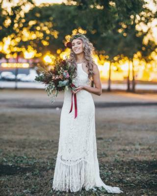 Bride with her Bouquet